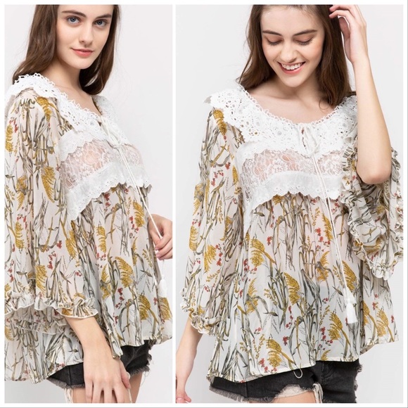 Kalee Woven Babydoll Top - Picture 2 of 10